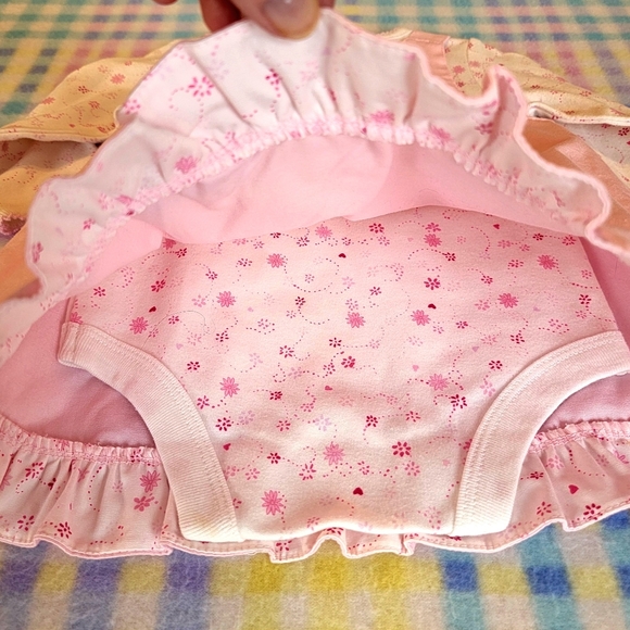 GEORGE ♡ Precious Pink 2pc Embroidered LITTLE MILLY Overalls 'n L|S Onesie 0-3M - Picture 11 of 16